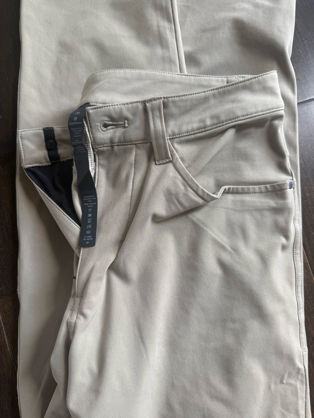 Lululemon Men’s ABC 5 Pocket Pants Khaki Tan Size 28 33” Inseam
